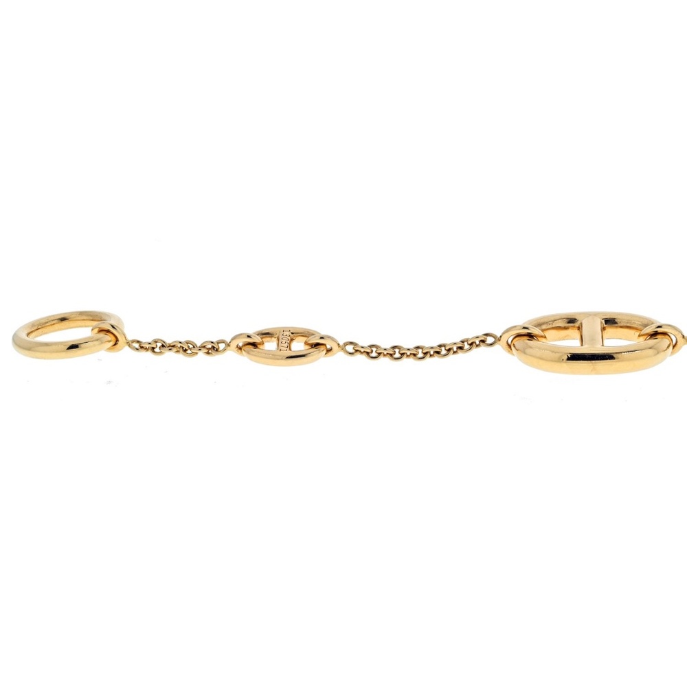 Hermes 18K Rose Gold Farandole Chain Bracelet - Picture 5 of 5